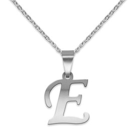Soul-Cats Fashionable Stainless Steel Letter Chain Pendant A - Z Initials Alphabet Necklace, Stainless Steel