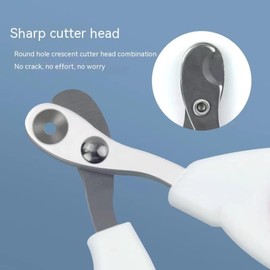 Vesslam Cat Nail Clippers with Circular Cut Hole -Avoid Over Cutting Pet Nail Clippers -Specially Designed for Cats-Sharp Angled Blade Professional Paw Trimmer Set for Novice Pet Families (Blue)