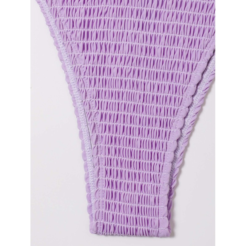 SweatyRocks Traje de baño triangular de 2 piezas para mujer,