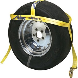 Over-The-Wheel Tie-Down Dollie Strap Without Ratchet - Yellow