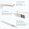 Anseom Stainless Steel Garlic Press, Multifunctional Garlic Chopper Garlic Cutter