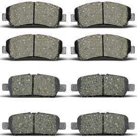 ALADICHE Front Rear Brake Pads Compatible with 2008-2013 Nissan Rogue,for 2009-2022 Nissan Maxima,for 2008-2012 X-Trail (D1374 D1415)