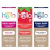 Hello Kids Fluoride Variety Pack, Includes a Strawberry, Unicorn Bubble