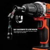 LLNDEI Magnetic Impact Nut Driver Set, 55PCS 1/4 socket set