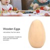 Pssopp Pack of 10 Unfinished Wooden Easter Eggs Wooden Eggs