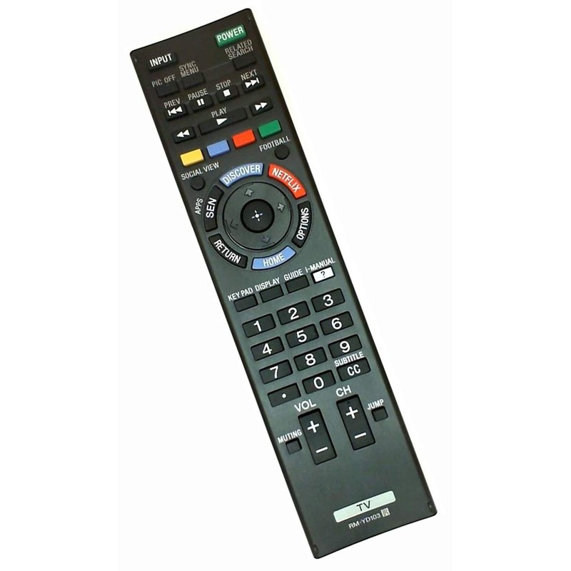 Replacement for Sony RM-YD103 Smart TV Remote Control