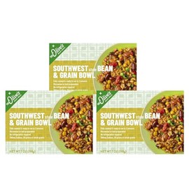 Miss Olives Southwest Style Bean & Grain Bowl Low Sodium Microwavable Ready Meal, 7 ounce (Pack of 3)