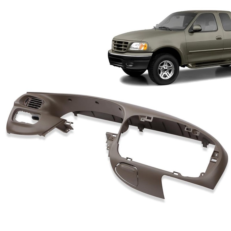 CROSSDESIGN Dash Pad Bezel Graphite Brown Compatible with Ford F150
