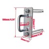 Qinwuwu 2Pcs Closed Bar Holder for Door Barricade, Close Bar