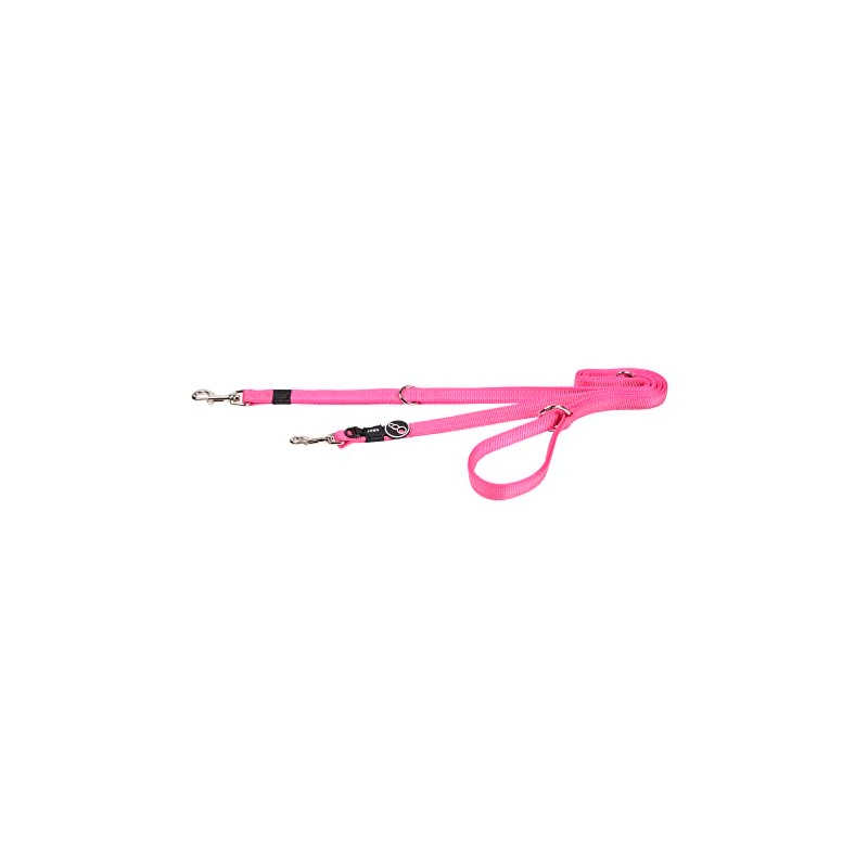 Rogz Classic Reflective Multi Dog Lead Pink Medium