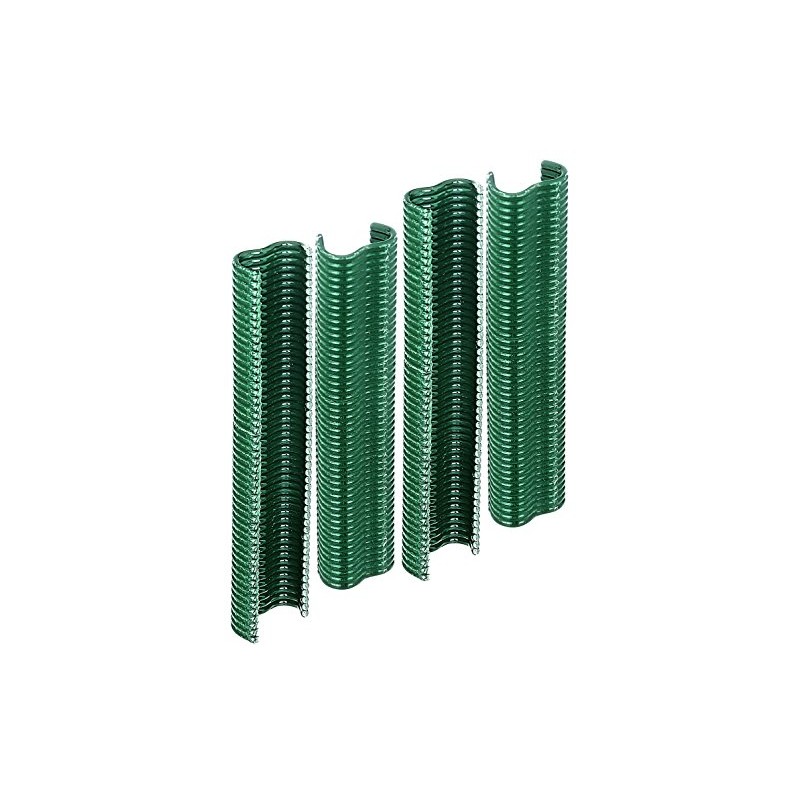 Alberts 530969 Wire Clips Zinc Phosphated Green Plastic Coated Width