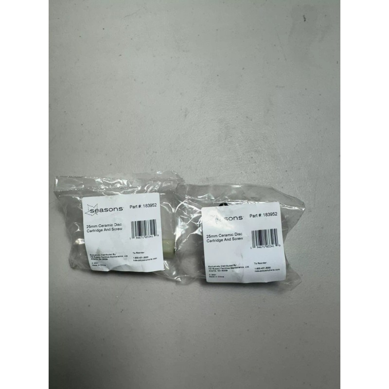 Seasons 2 Seasons 25mm Ceramic Disc Cartridge and Screw