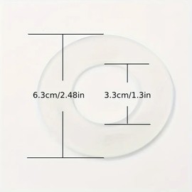 4 PCS Flush Valve Base Sealing Washer, 63x33x3mm, Toilet Flush System Replacement, Flush Valve Seal, Flush Valve Seal Compatible, Flush Valve Repair