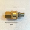 HOTEISON One-Touch Coupler High Pressure Washer M14 Screw Conversion Adapter
