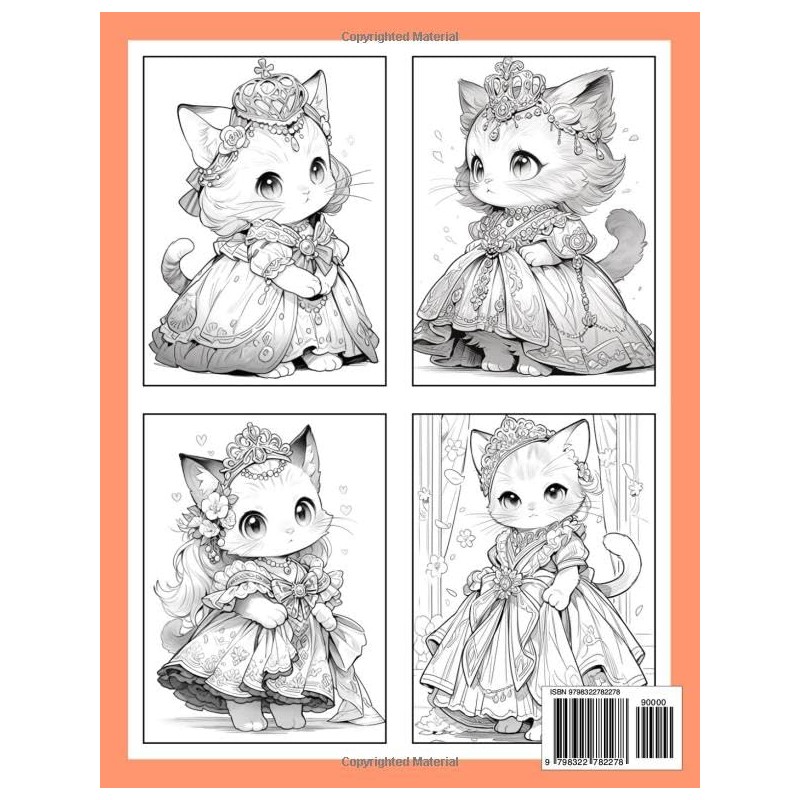  Creative Haven Princess Kittens Coloring Book: Princess Kittens Coloring
