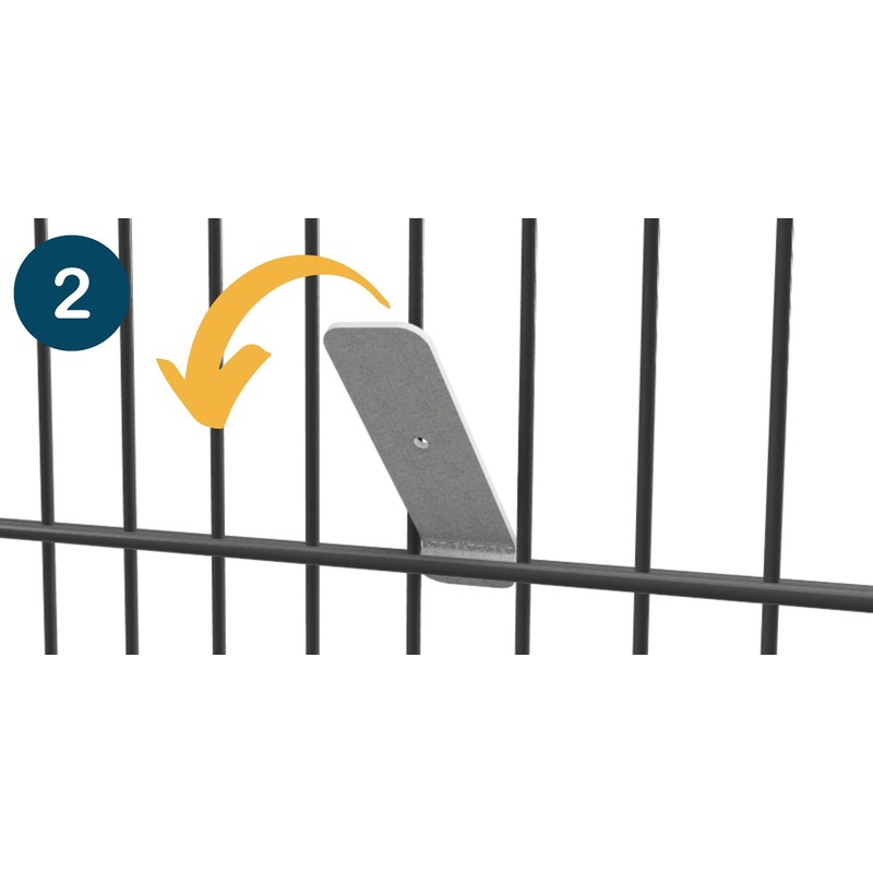 zauniversum Board Holder Fence Shelf Galvanised