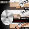 LitKiwi 1/4-Inch Hex Shank Rotary Drill Saw(with 5PCS Blades),HSS Saw