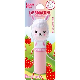Lip Smacker Lippy Pal Flavored Clear Balm Strawberry, Straw-ma-Llama berry, 0.14 Ounce