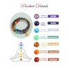 Zysta 7 Chakra Bracelet Real Stones Pearl Bracelet with Tree