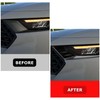 Headlight Eyelids, PSLER Headlight Eyebrows Trim Front Headlight Cover Trim