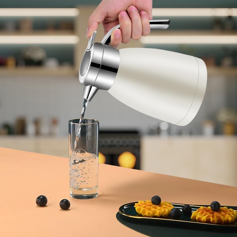 SOGA 1.2L Stainless Steel Water Bottle Insulated Vacuum Flask Coffee