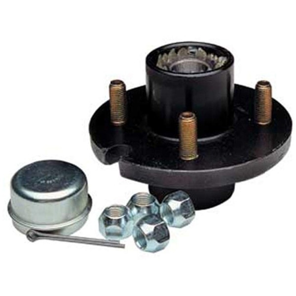 C.E.Smith Trailer 1-1/16 4x4 Stud Axle Spindle Wheel Nut Hub Kit Package