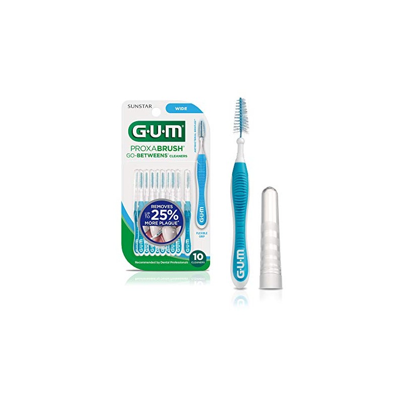 GUM Go-Betweens Proxabrush Cleaners Wide (Pack of 3 (10 Ct))