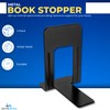 1InTheOffice Bookends, Book Stoppers, Large Metal Bookends for Shelves &