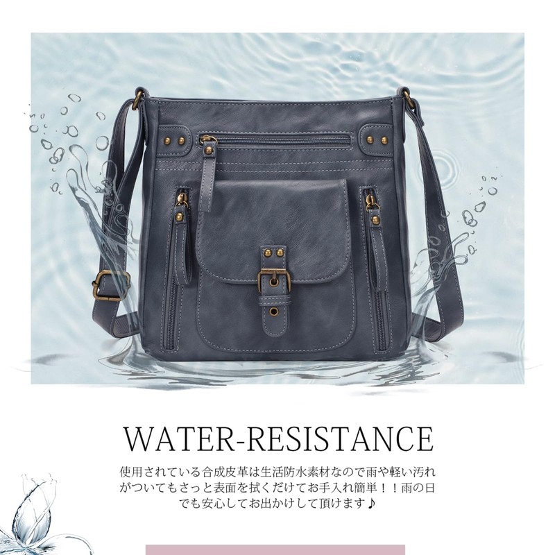 KL928 Women's Shoulder Bag, Large Capacity, One-Shoulder PU Crossbody Bag,