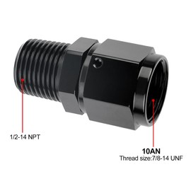 EVIL ENERGY 10AN Female to 1/2 NPT Male Swivel Fitting Aluminum 2PCS