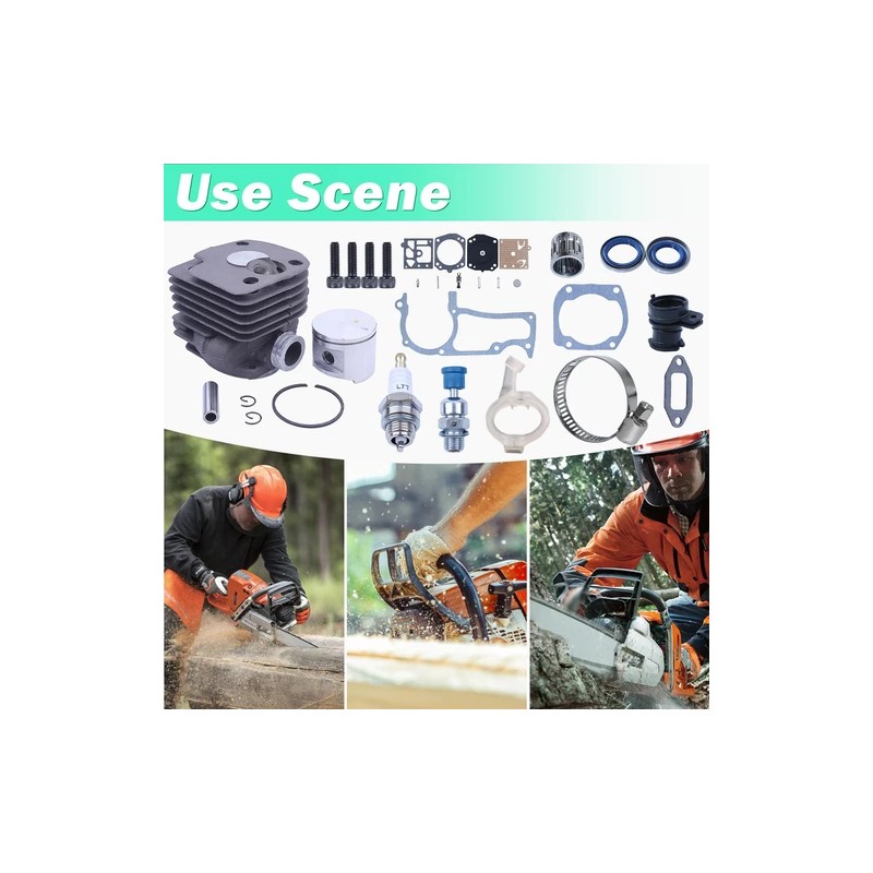 Adefol 52mm Cylinder Piston Kit for Husqvarna 372XP 371 365