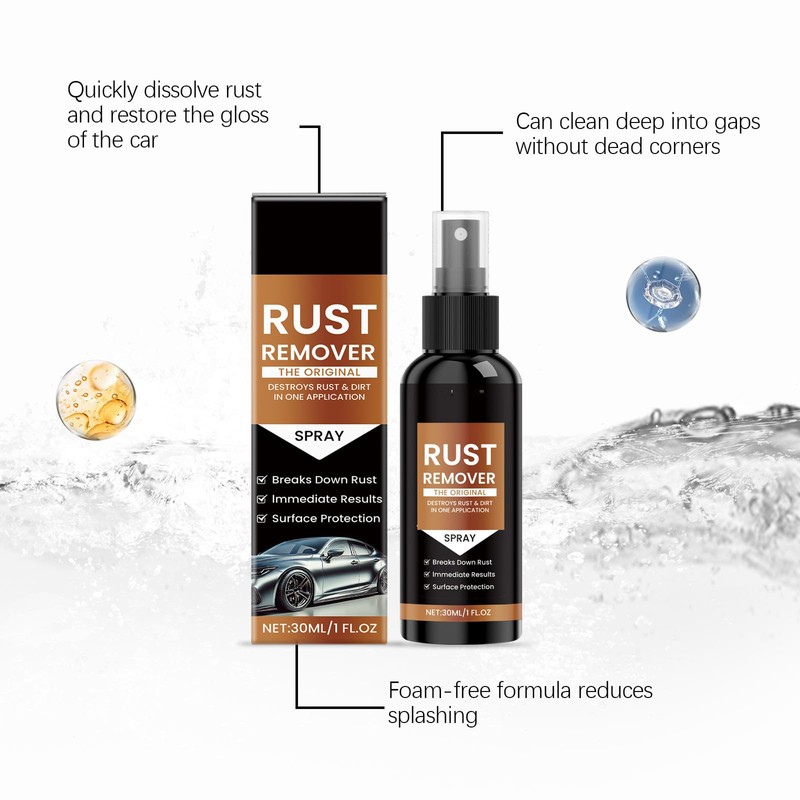 RCSCBC Rust Remover Spray,Rust Remover for Metal,for Heavy Duty Rust