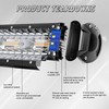SLARY 23 Inch 144W LED Light Bar White/Amber Flasing Strobe