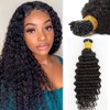 Curly I Tip Hair Extensions Human Hair for Black Women Deep Wave Brazilian Remy Stick Tip Hair Extensions 18Inch Pre Bonded Microlink I Tip Human Hair Extensions 1g/stand 50g
