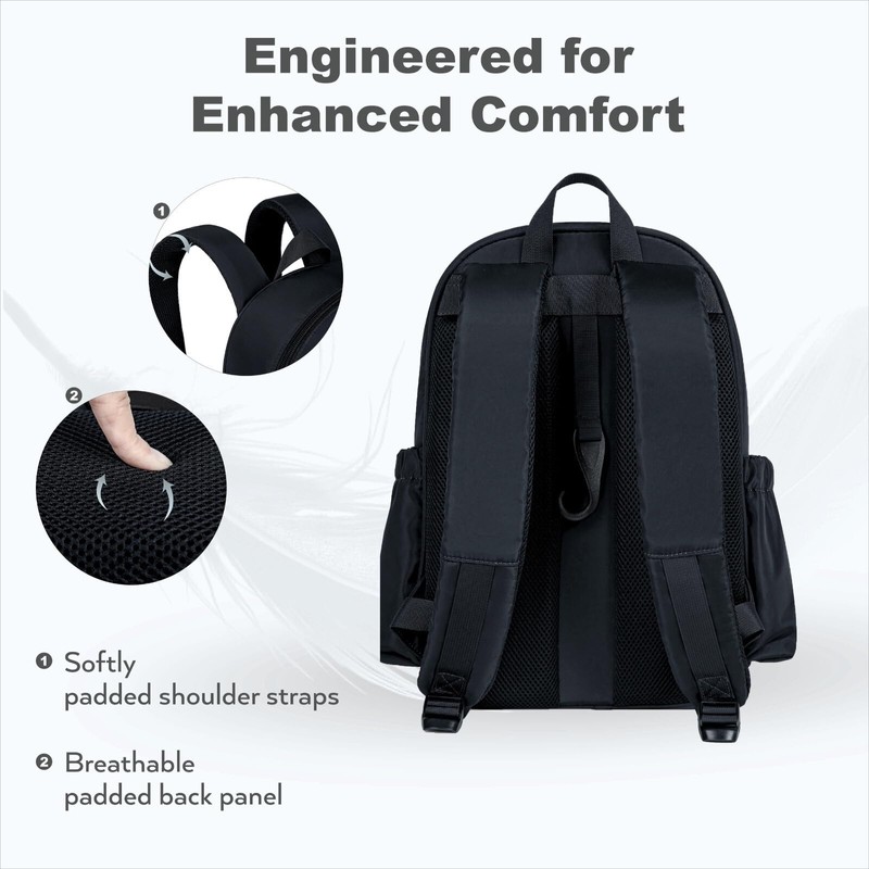 KAVIGOR Pickleball Bag, Quilted Pickleball Backpack with Shoe Compartment &