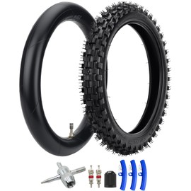 Front 2.50-14 60/100-14 Tire and Inner Tube for Honda XR70 CRF70 CRF110 KLX110 Tuttio Soleil01 DRZ110 PW80 TTR90 110cc 125cc SSR Apollo Coolster TaoTao DB14 Off Road Motorcycle Dirt Bike Parts
