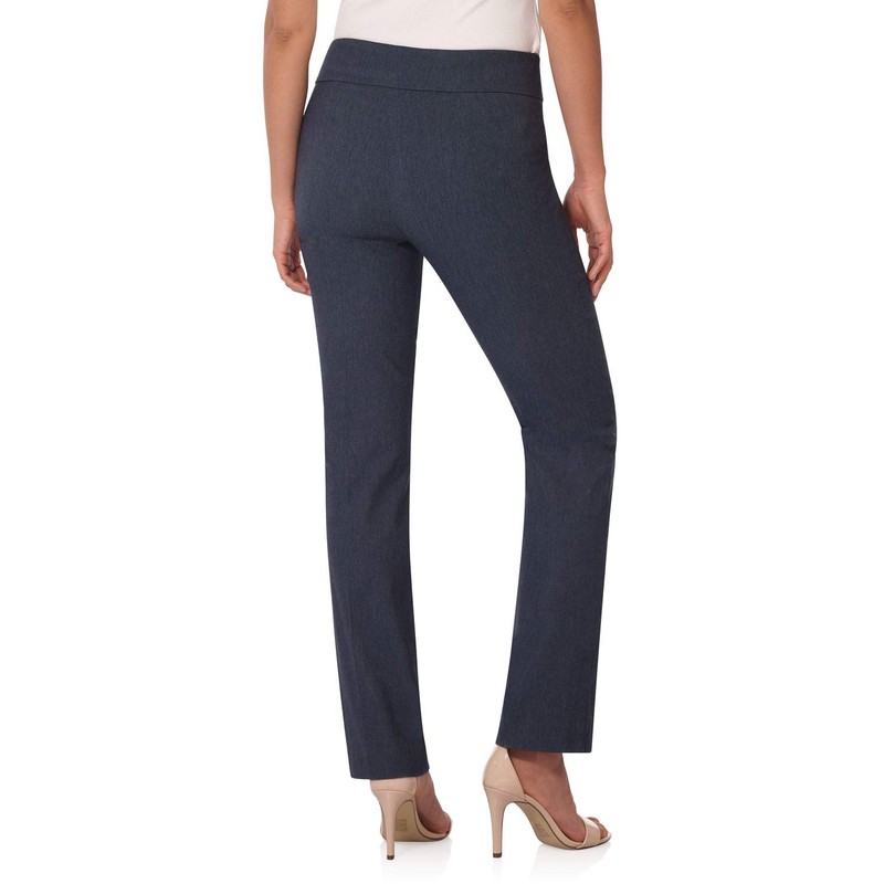 Rekucci Pantalón de pierna recta para mujer con control de