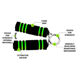 TNP Hand Gripper/hand exerciser/Hand Strengthener Hand Grip Resistance Strengthener Exerciser With Foam Handle (Red)