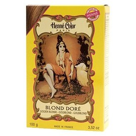 HENNE COLOR Henna Hair Dye Powder Golden Blonde 100g (PACK OF 3)