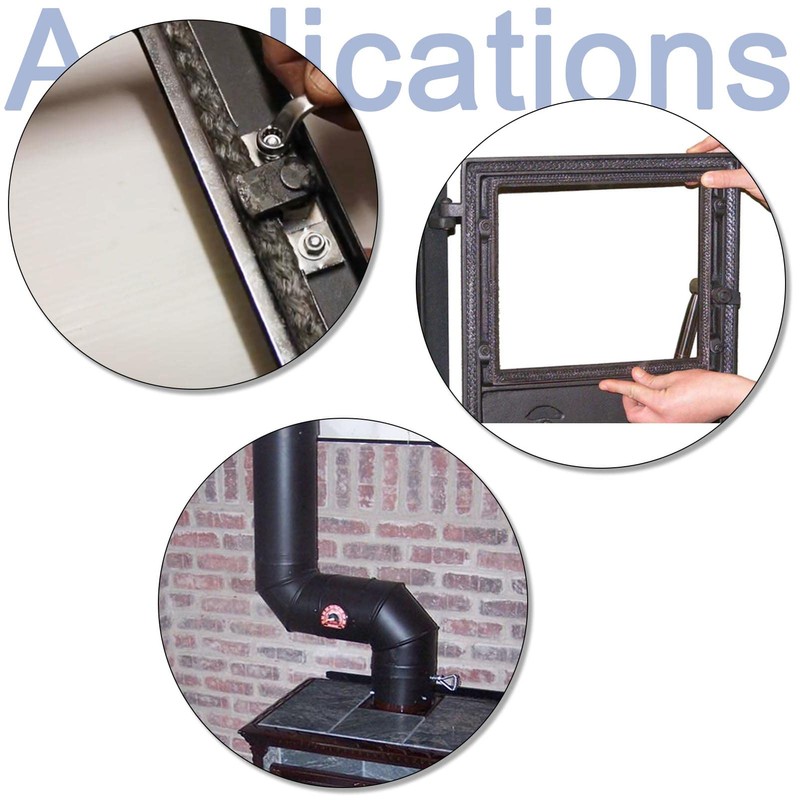 LANUCN Stove Sealing Cord, Sealing Tape for Fireplace, Fireproof Oven
