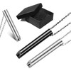 2pcs Anxiety Relief Breathing Necklace - Stainless Steel Durable Pendant,