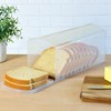 Youngever Plastic Bread Container, Sandwich Size Bread Storage Bin, Bread