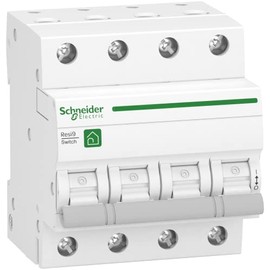 Schneider Electric R9S64463 Load Disconnect Switch RESI9 3P+N 63A, 415V AC, White