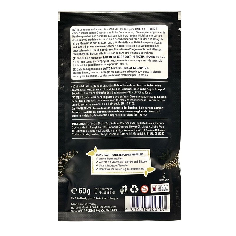 6er Pack Dresdner Essenz Bade-Spa Tropical Breeze 6 x 60g