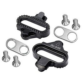 TacoBey Bike Cleats - Compatible with Shimano Cleats SPD SH51 SH56 Cleats, Spin Peloton Indoor Cycling Clips and Mountain MTB Bike Bicycle Cleat Clips Set