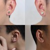 Punk Titanium Steel Screw Stud Earring for Women Men Stainless