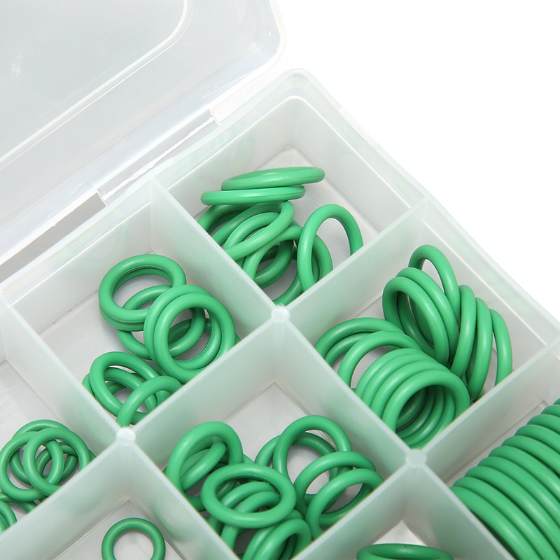 225pcs Car Air Conditioner Seal Ring Kit 18‑Compartment AC O