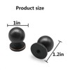 khtumeware 10 Pack 1 inch Oil Rubbed Bronze Cabinet Knobs