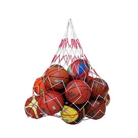 VOANZO Large Basketball Storage Bag Football Sports Net Mesh Net Polypropylene Fibre Bag Large Ball Carry Bag Durable Portable Gym Toy Ball Bags for 15 Balls