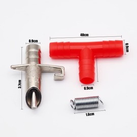 50PCS Automatic Water Rabbit Nipple Drinker Feeders for Rabbit Guinea Pig Ferret Rat Mouse Poultry Watering System (Red)